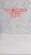 Lights. Camera. Protein Popcorn. Catch up on the award-winning movies with these sweet new snacks.For the protein drizzle, combine-1 tbsp coconut oil, melted1 scoop your fave flavor Premier Protein Powder2 tbsps water1 tsp honey.gif