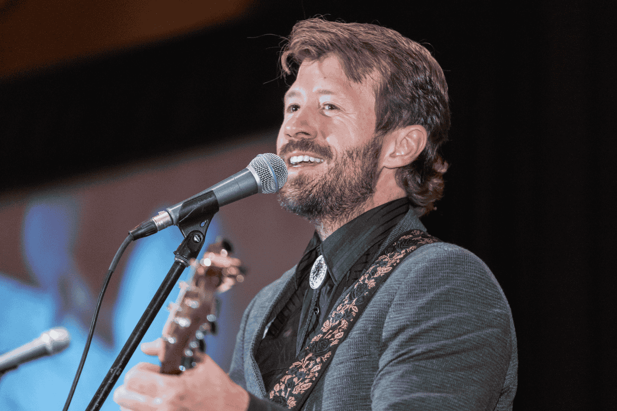 Bobby Crawford performs at a corporate event in Colorado Springs, Colorado