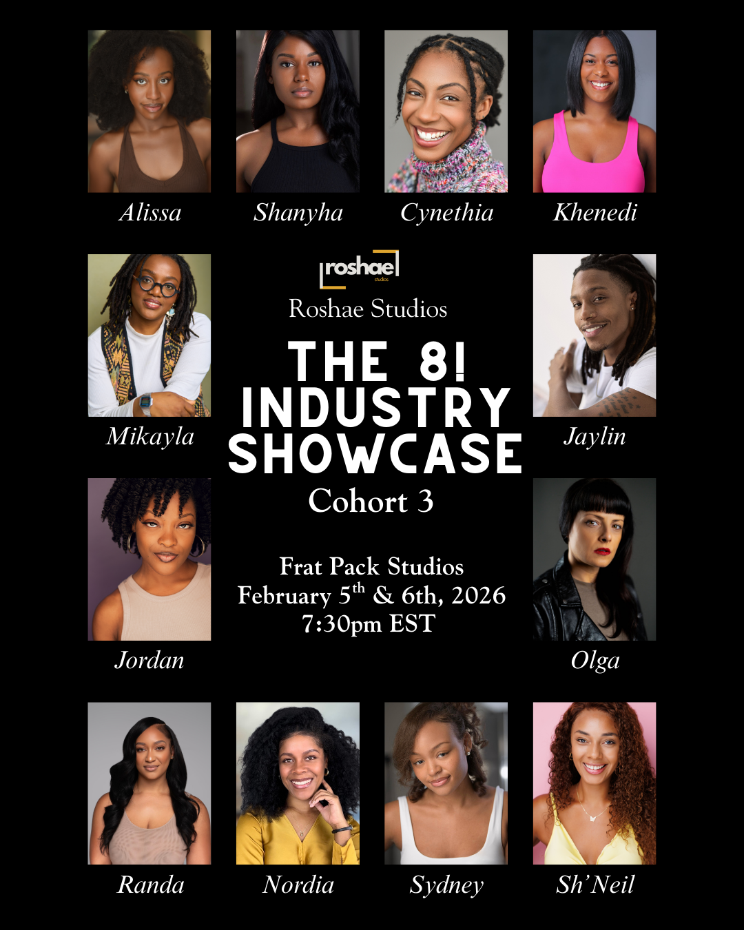 The 8! Conservatory COHORT 3 Industry Showcase! - THURSDAY 2/5/2026