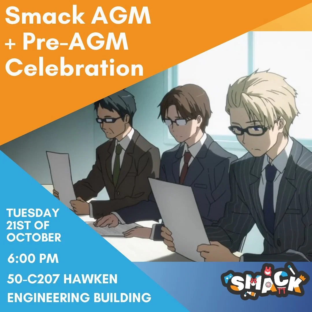 Our AGM is in less than 24 hours! 
Our AGM is Tomorrow 21st October 2025, from 6PM at 50-C207 Hawken Engineering Building.
We need 31 members of the club (paid member for at least 1 month) to attend in order to meet quorom
Pizza will be supplied f
