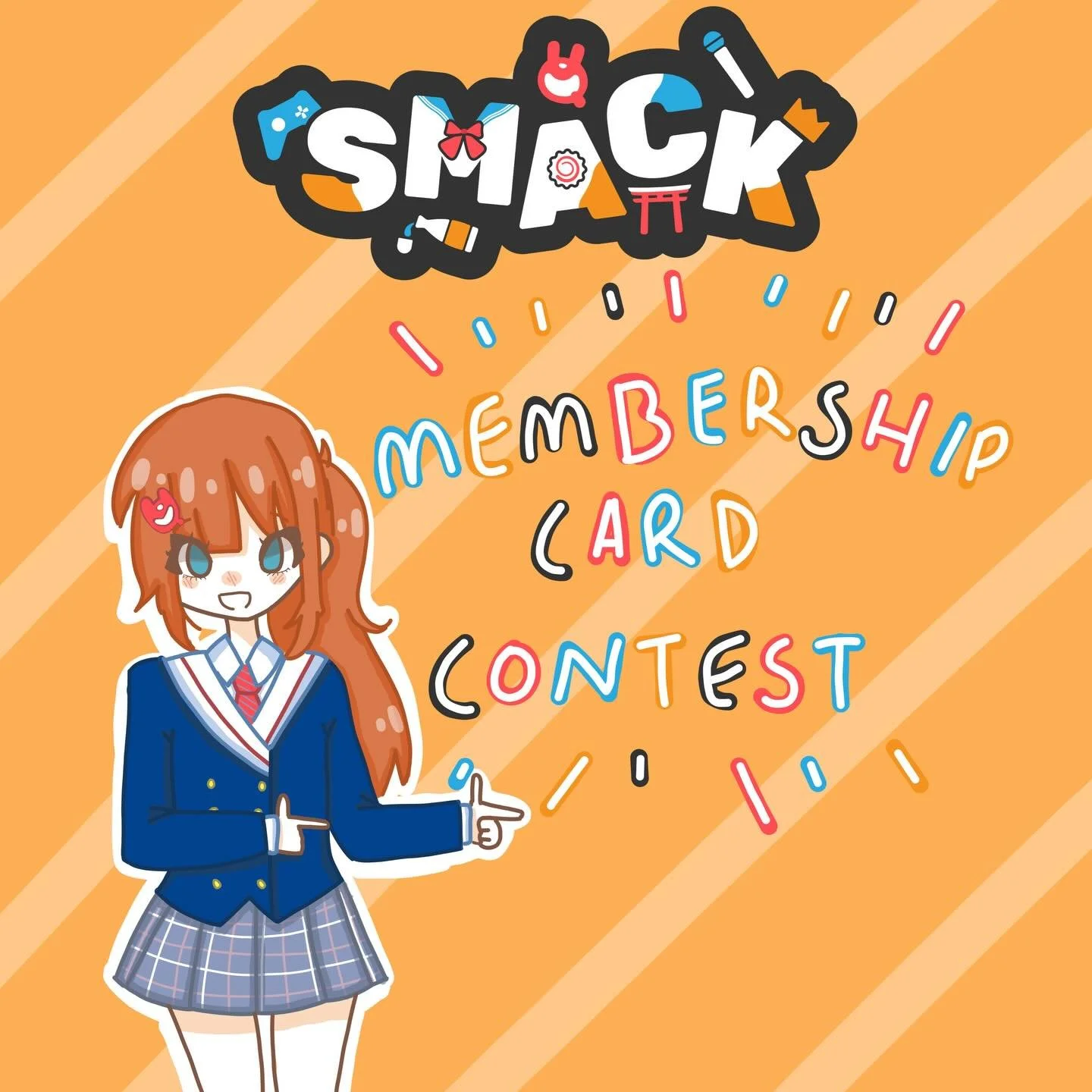 New year, new us! We are hosting yet another art competition for the Smack Membership Card for 2026! 

Entries will close on the 25th of January 2026. We will conduct a vote for the winner from the 26th of January, and voting will close on the 31st J