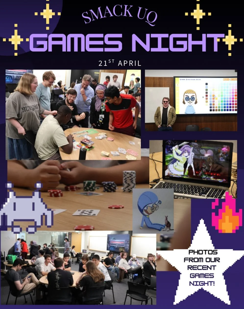 We want to thank everyone who showed up to our Games Night on Tuesday! Enjoy these photos from the night and we hope to see you at our next event ⭐️