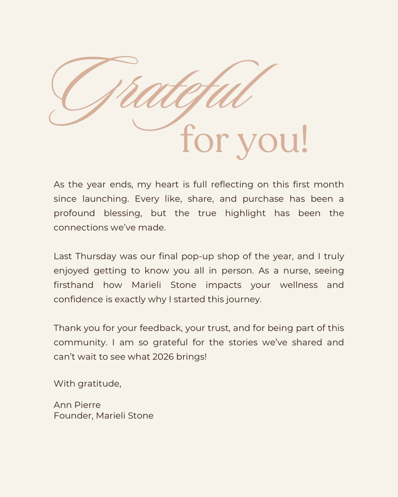 My heart is so full after our first month! 🕊️
From the bottom of my heart, thank you for every like, share, and purchase since our launch. Getting to know you at our pop-ups (including our final one last Thursday!) has been the greatest blessing. Se