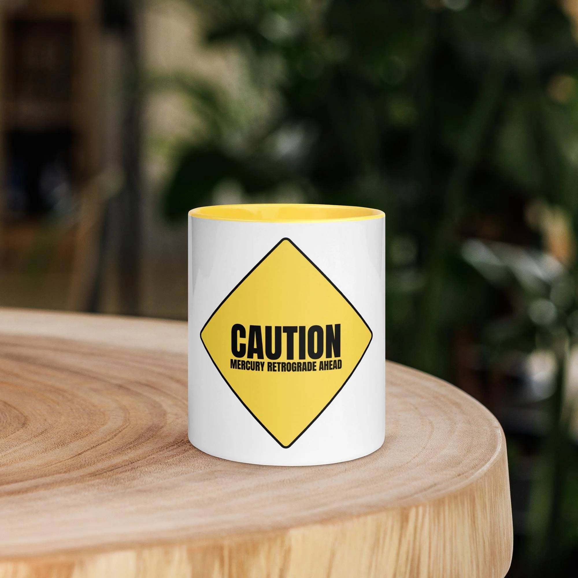 CAUTION MERCURY RETROGRADE MUG