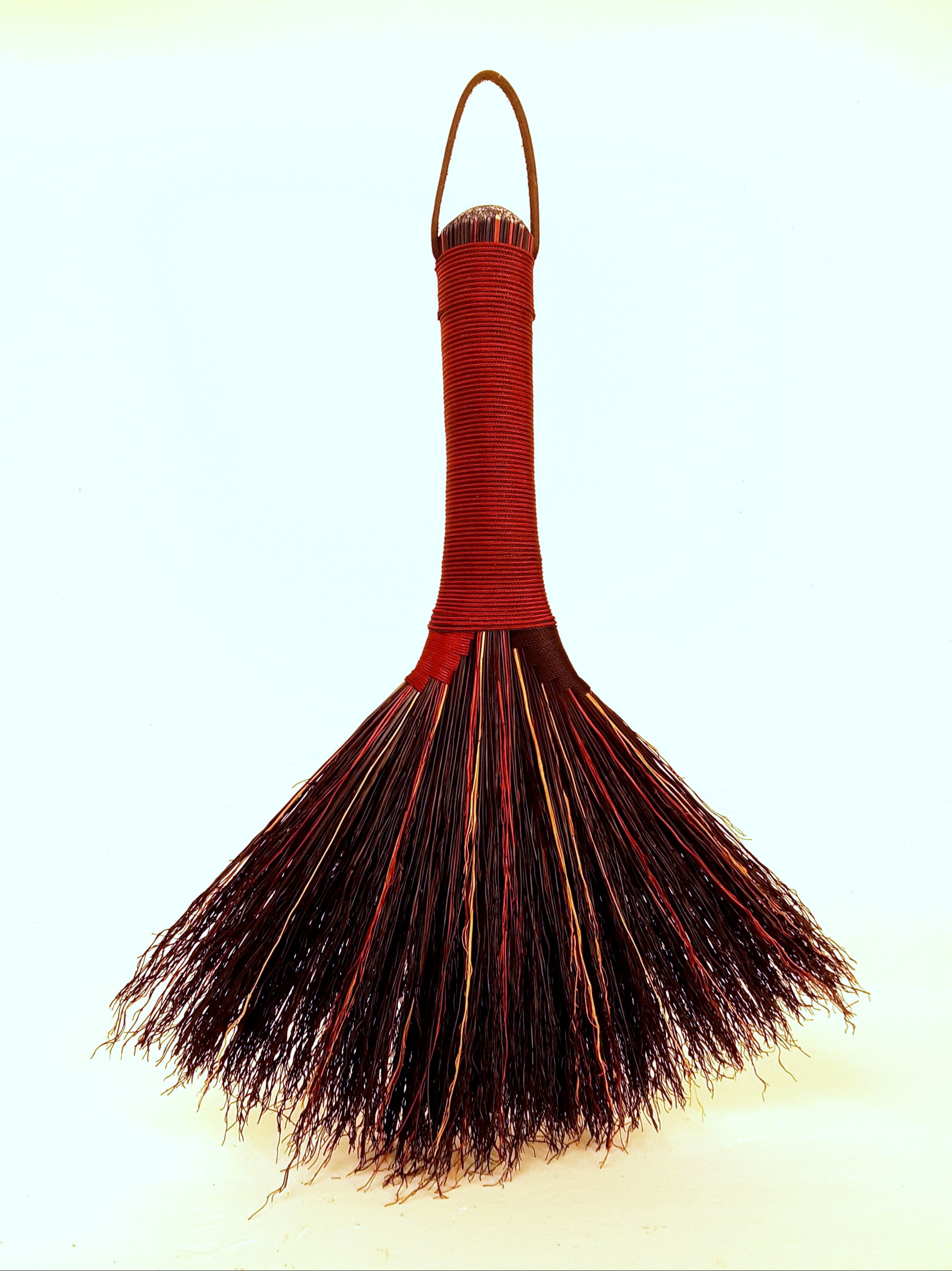 Mirrored Turkey Wing Whisk Broom