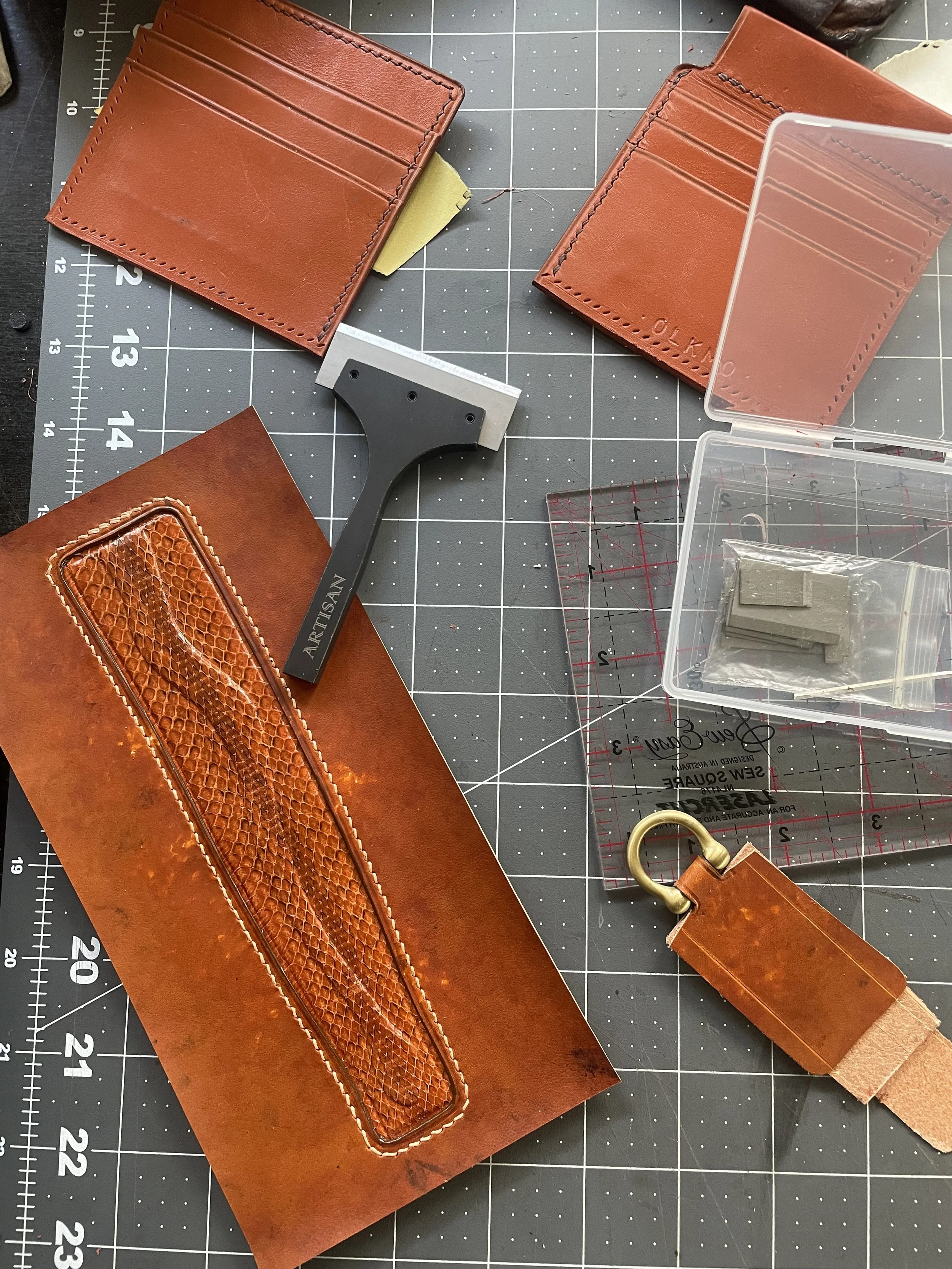 WIP Snake skin inlay