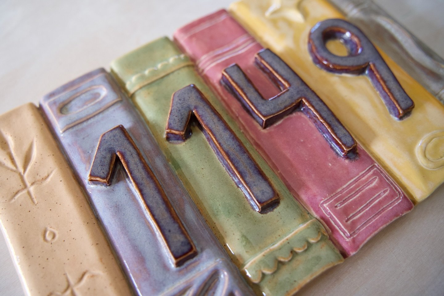 So proud to announce that the first round of house numbers are now available on our website! Here&rsquo;s our first design, made for a cute cafe-bookstore down the block! If you&rsquo;re in Louisville, you might know the spot ;) 

I love this design 