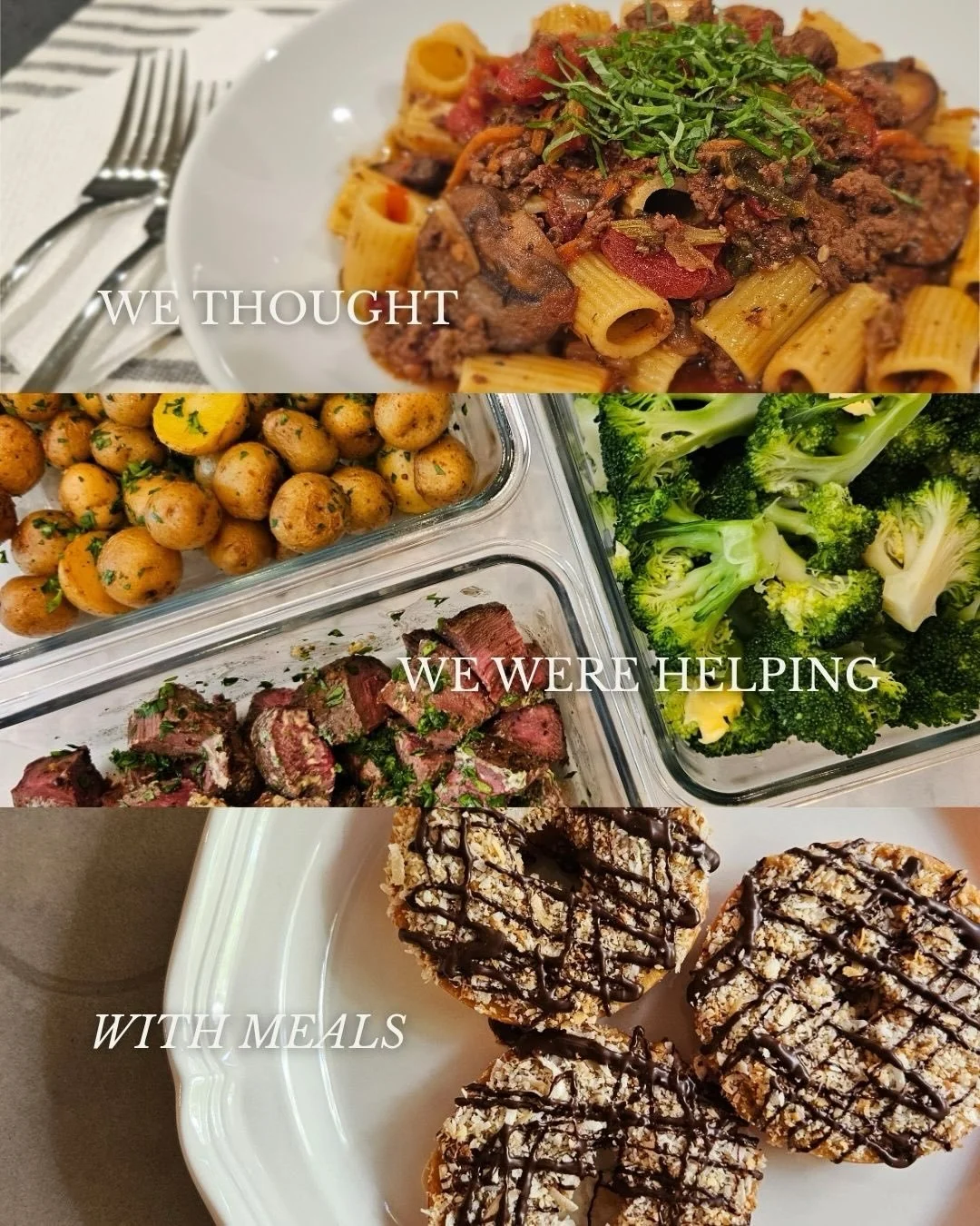 When we first started Salt &amp; Prepped, we knew we would be helping families with meals. But turns out, it&rsquo;s so much bigger than that. 🤍

Over and over again, our clients tell us the same things:
They feel lighter. They feel more supported. 