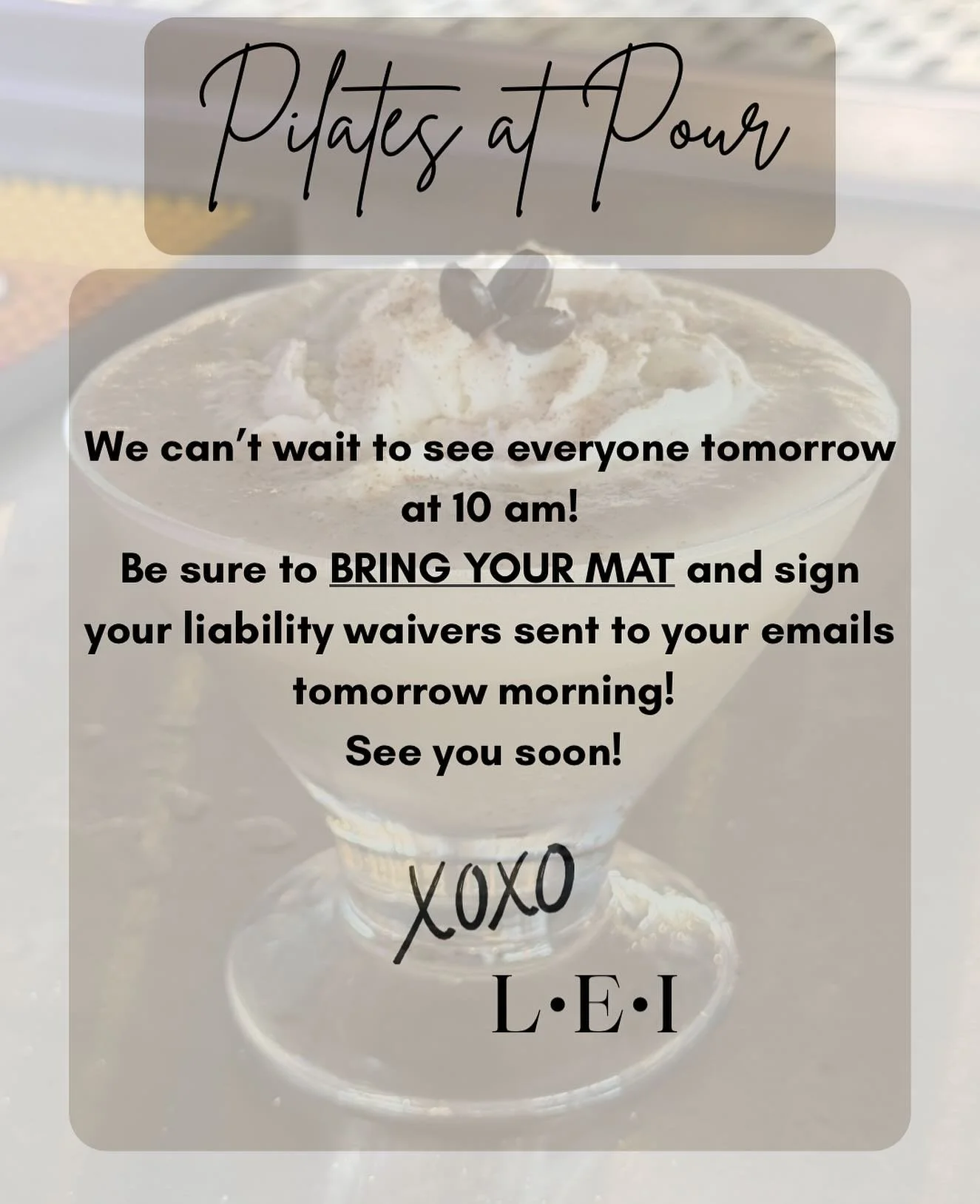 ✨Reminder✨ Our Mat Pilates session at Port Neches is happening tomorrow morning at 10 AM! 

Don&rsquo;t forget to bring your own Pilates mat and make sure your liability waivers are signed before class. ✔️

We can&rsquo;t wait to move, stretch, and f