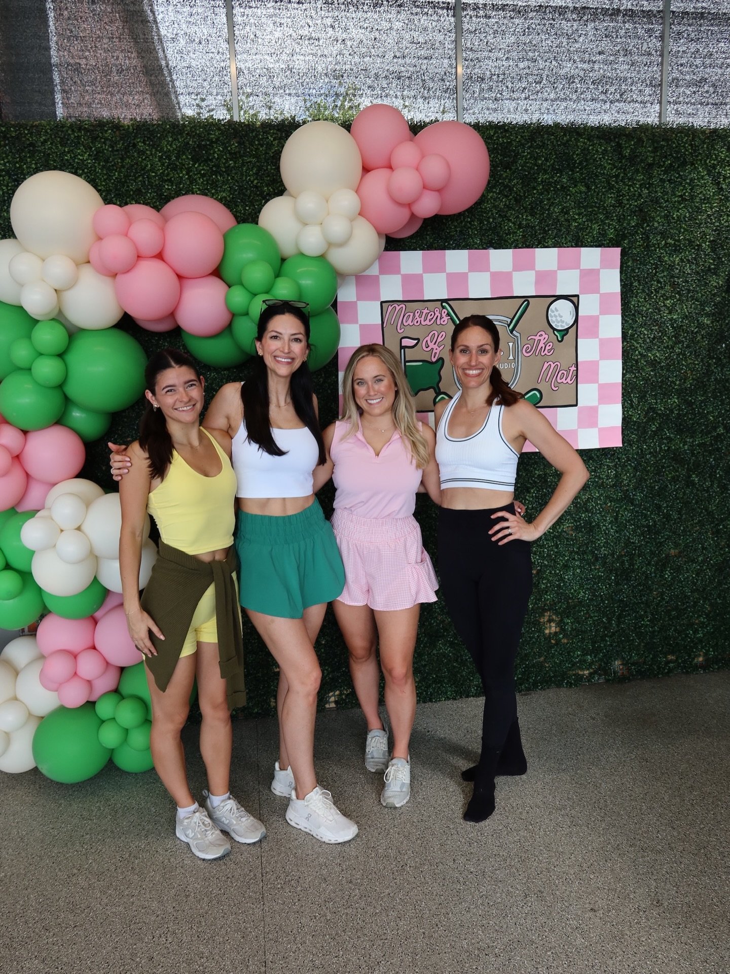 LEI Pilates Studio x Five Under ⛳️✨

We celebrated Masters weekend in style! We&rsquo;re so grateful for everyone who joined us at Five Under for an unforgettable day. 

Special thanks to @jolea.designs for the stunning balloon arch. Always a pleasur