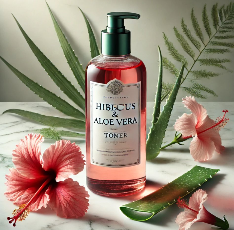 Hibiscus and Aloe Vera toner