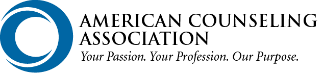 Close-up of a black and blue logo with a circular design and text