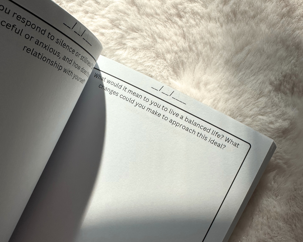 a journal prompt from the anti burnout guided journal by inward journal co