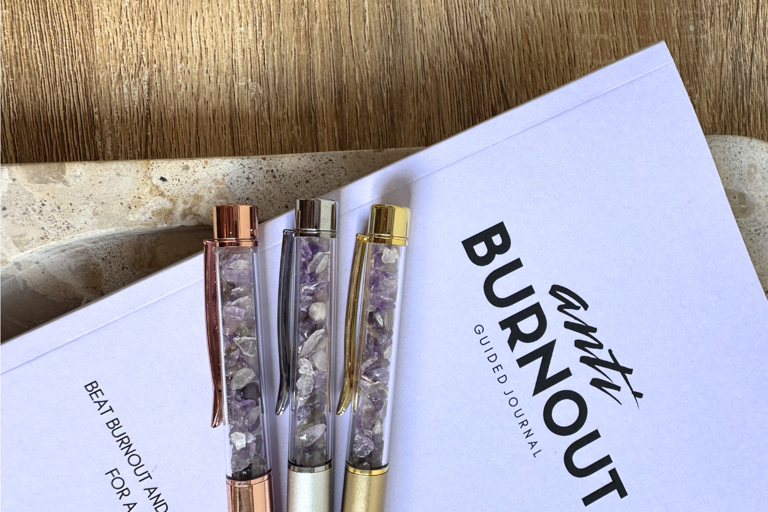 how to help burnout with effective journal prompts in the highly rated anti burnout journal by inward journal co, find personal growth, boundaries and self discovery