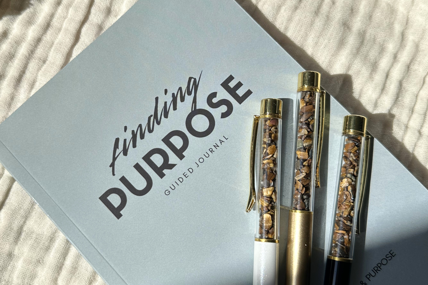 Confident & Fearless Crystal Intention Pen - Tiger's Eye