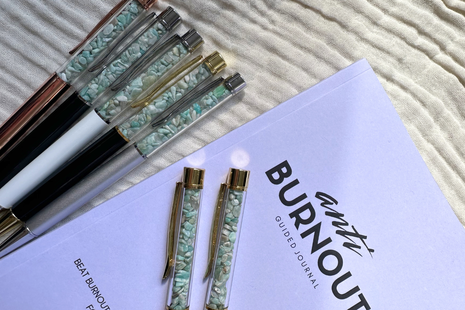 Aligned &  Confident Crystal Intention Pen - Amazonite