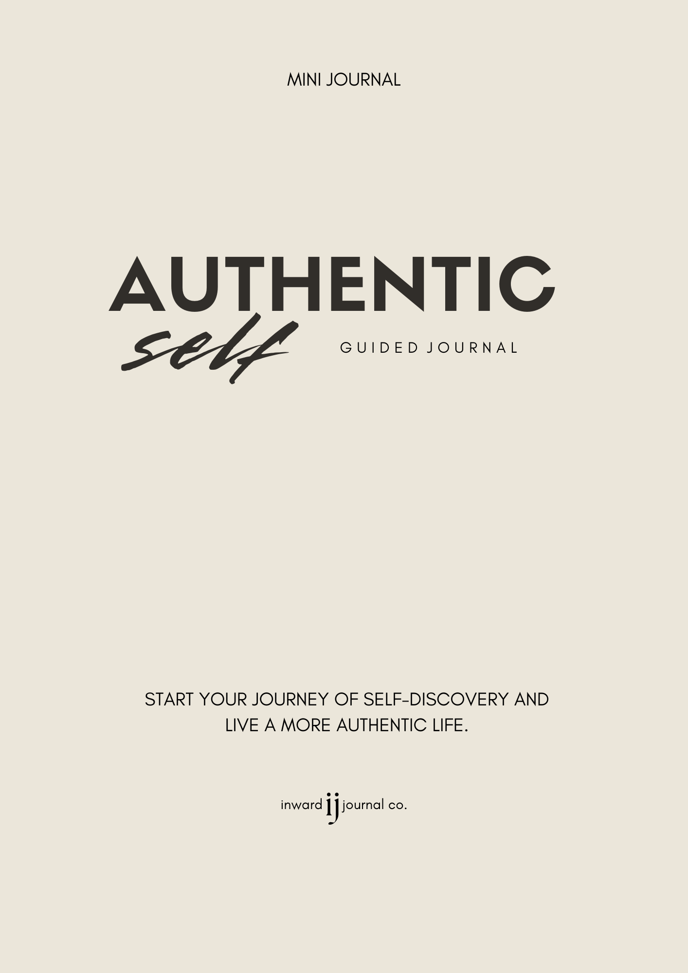 Authentic Self - Mini Guided Journal Digital Download