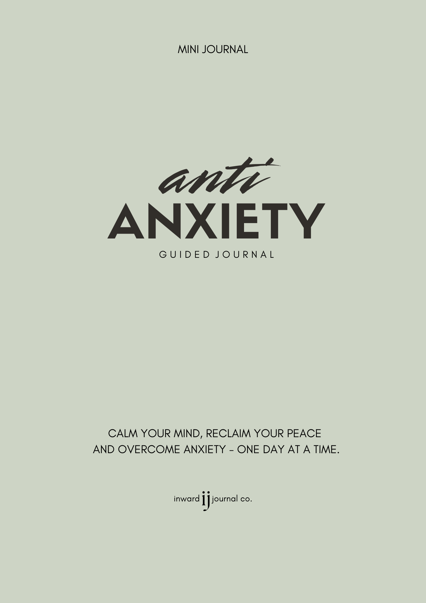 Anti Anxiety - Mini Guided Journal Digital Download