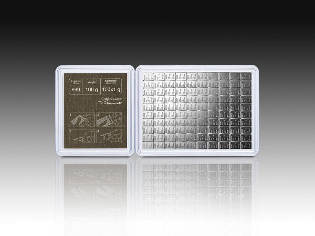 Silver Bar 100 x 1 gram CombiBar