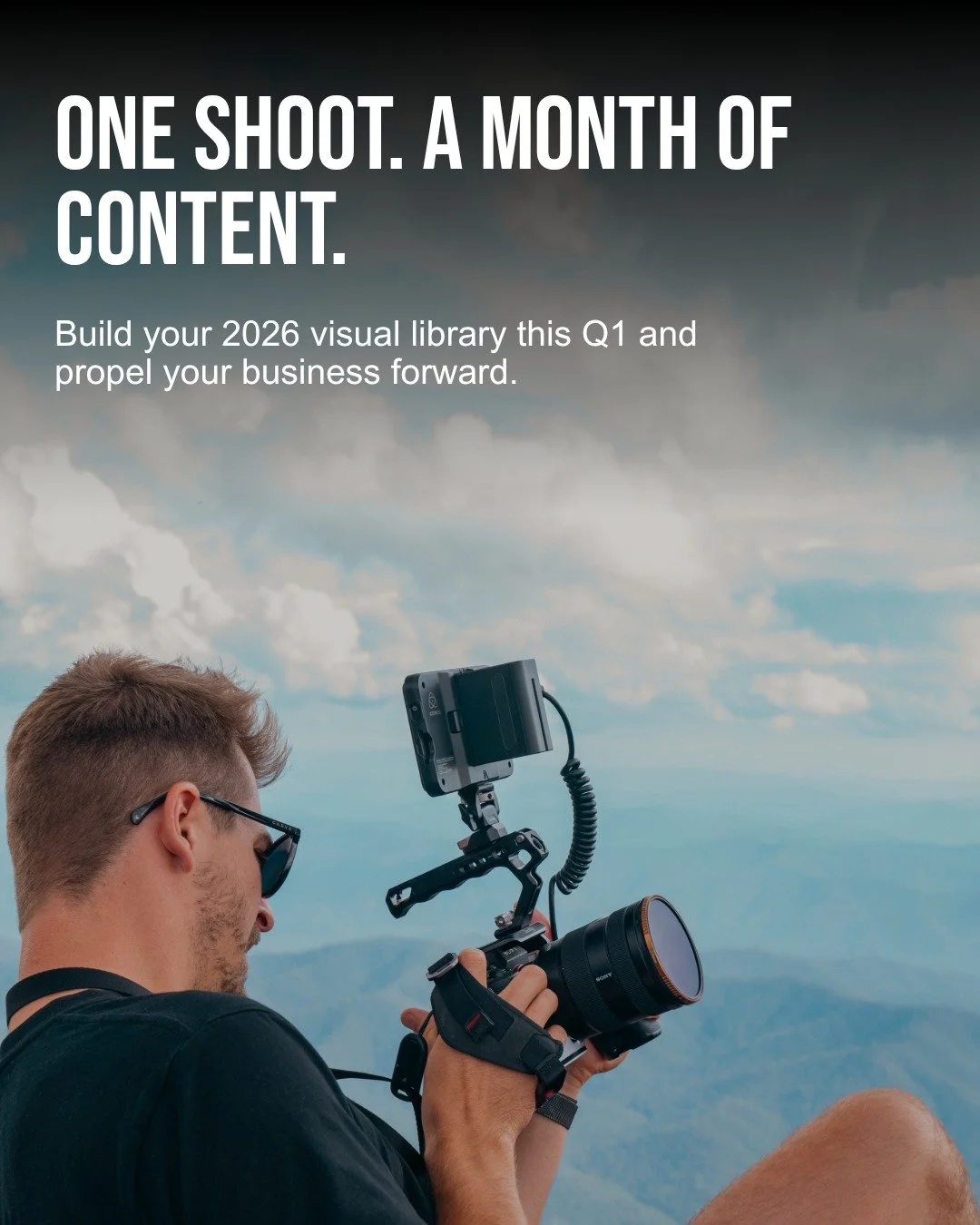 Your brand deserves more than filler content.

We create cinematic lifestyle imagery, hero assets, and full visual libraries designed to last not just for one post, but for months of marketing.

One shoot. A month (or more) of content.
Built around y