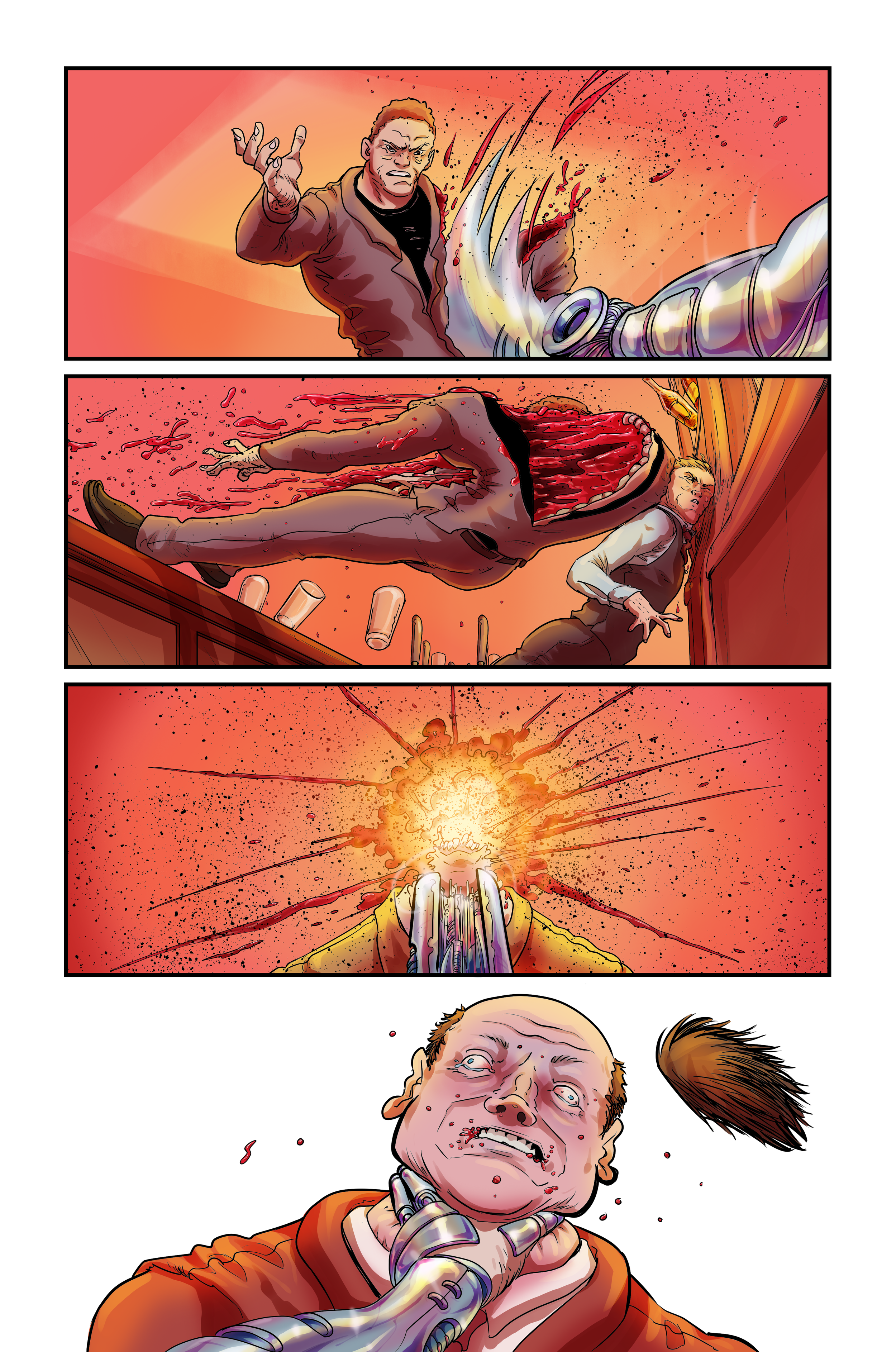 Exit City. Inks by Karl Mostert, story by Mark London.