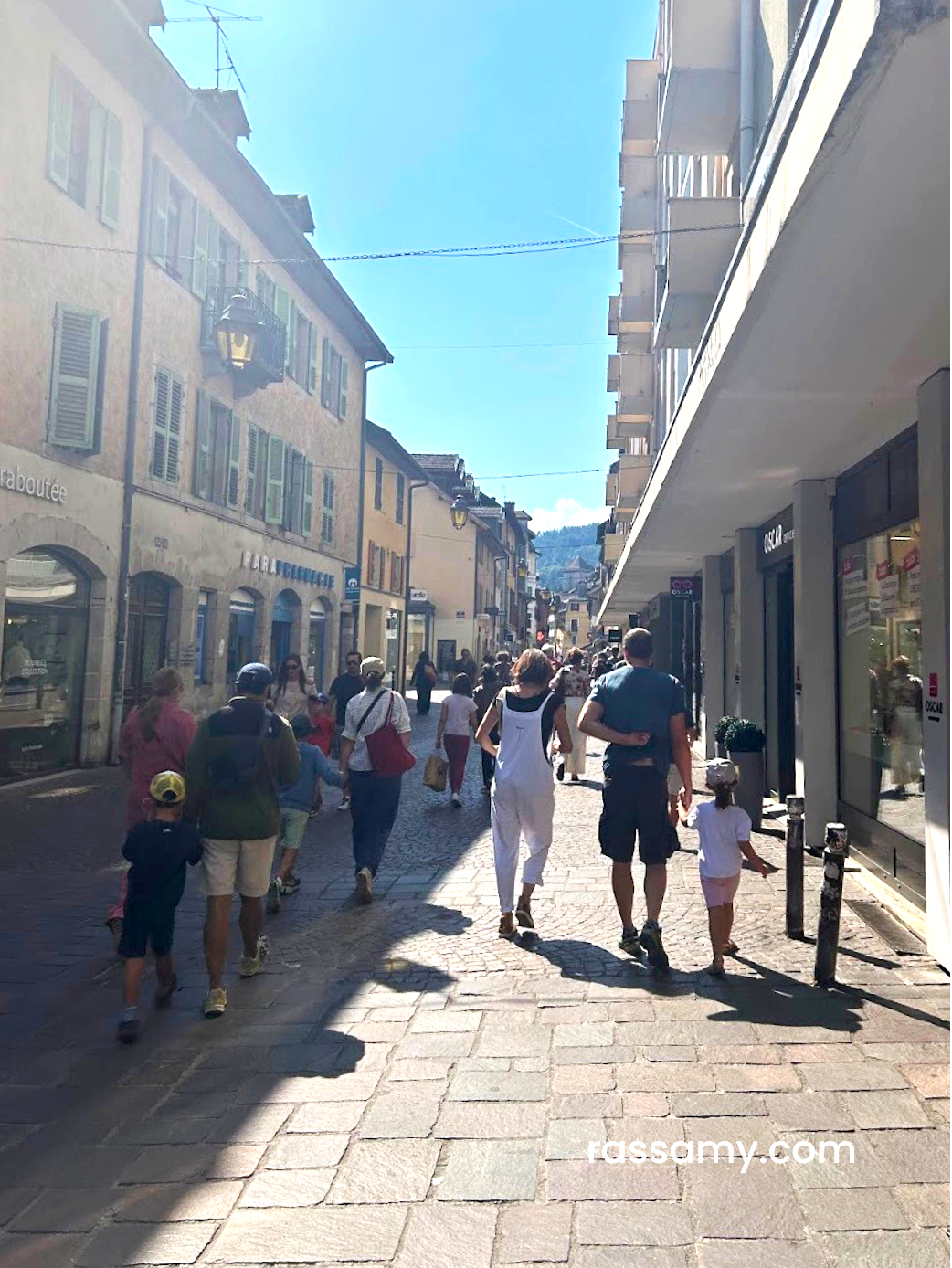 Walking the cobbled streets of Annecy, France