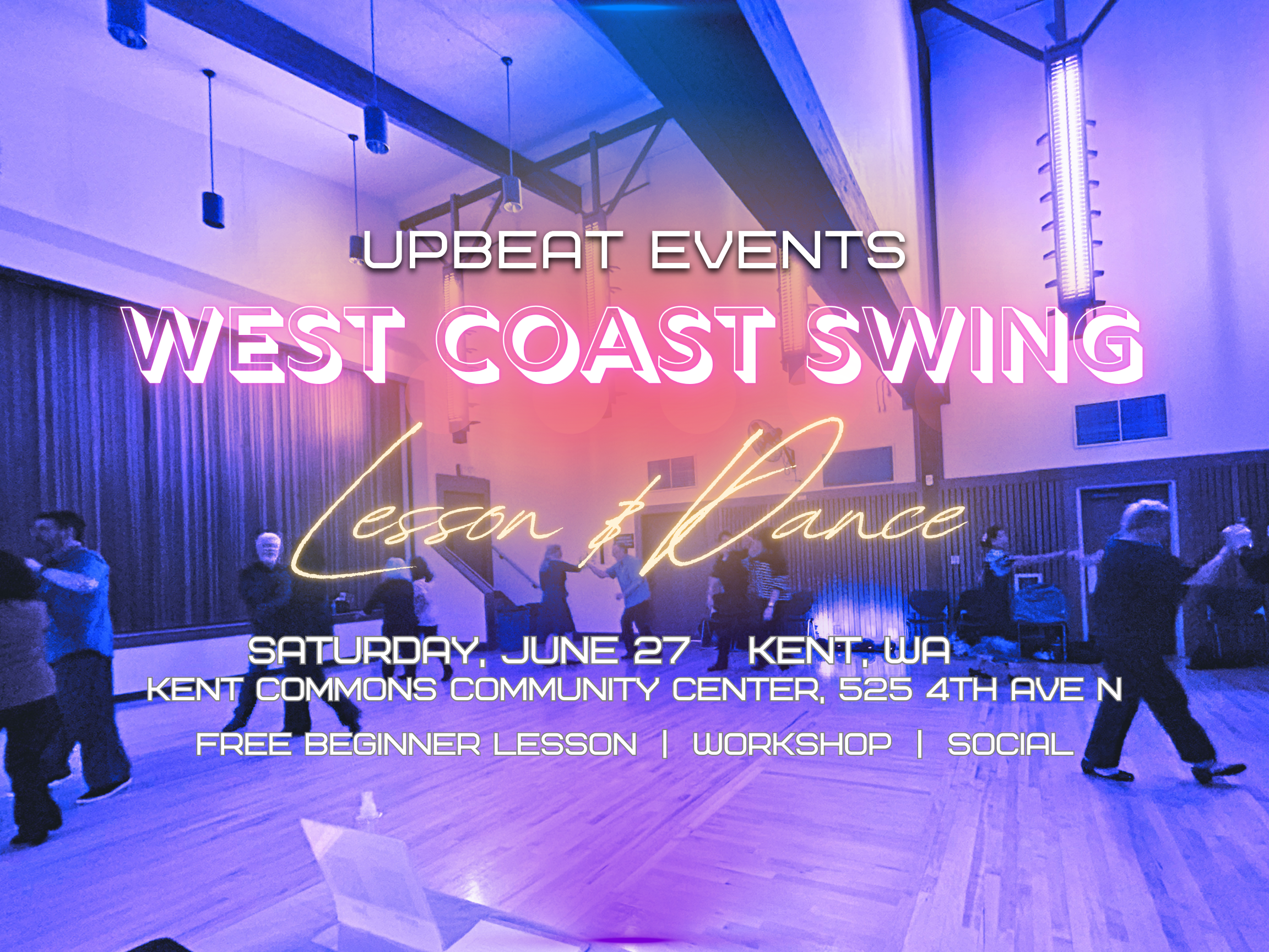Saturday Night Dance: West Coast Swing Lesson &amp; Social with Rassamy | Kent, WA