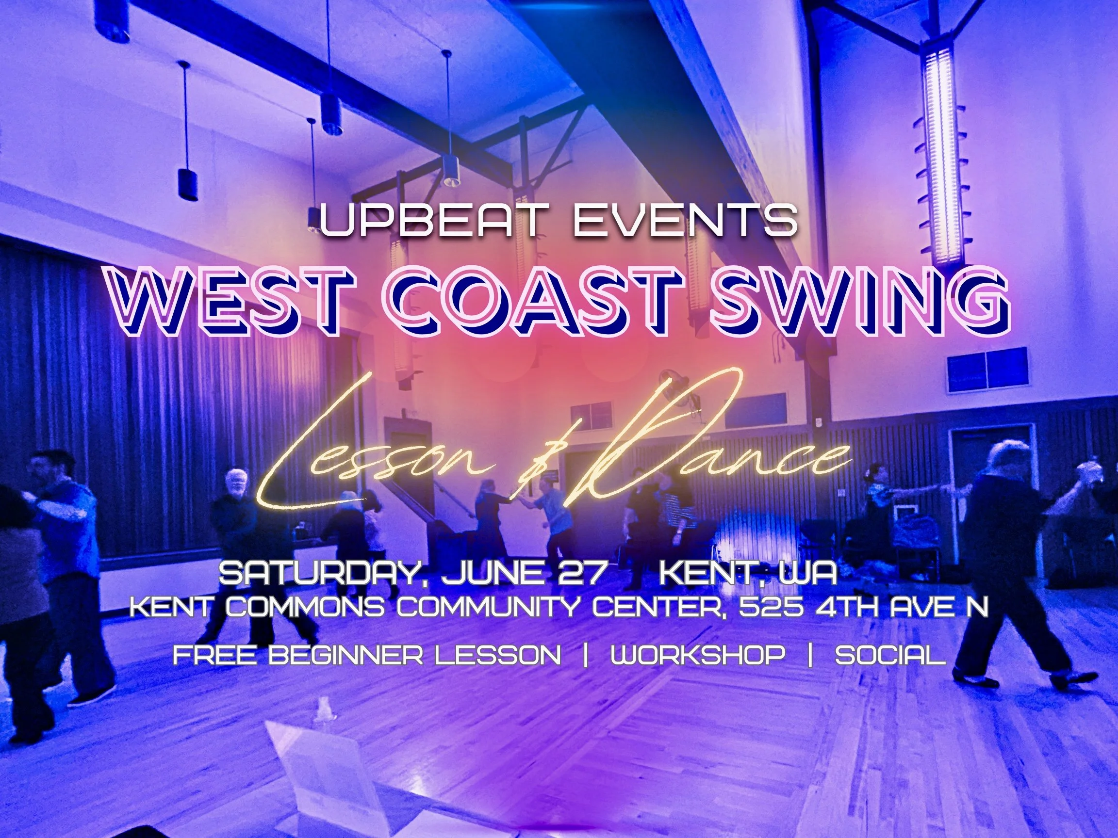 Saturday Night Dance: Free West Coast Swing Lesson &amp; Social with DJ Rassamy | Kent, WA