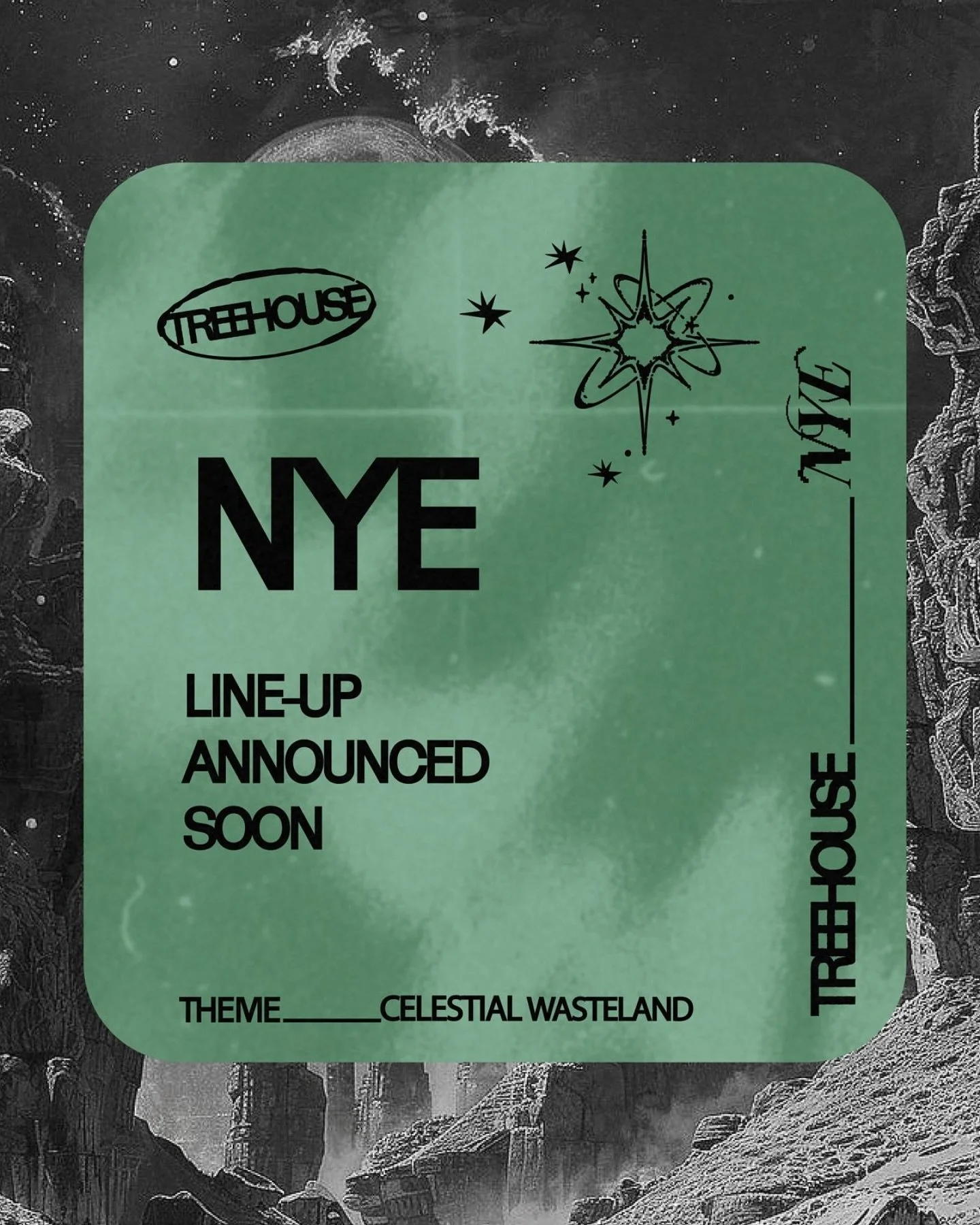 As per usual, Treehouse is running a New Year&rsquo;s Eve event on the 31st of December 2025! 

With NYE falling on a Wednesday, we&rsquo;ll be adjusting the days that we are open; the hostel will be open from Tuesday-Friday (3 night minimum), with o