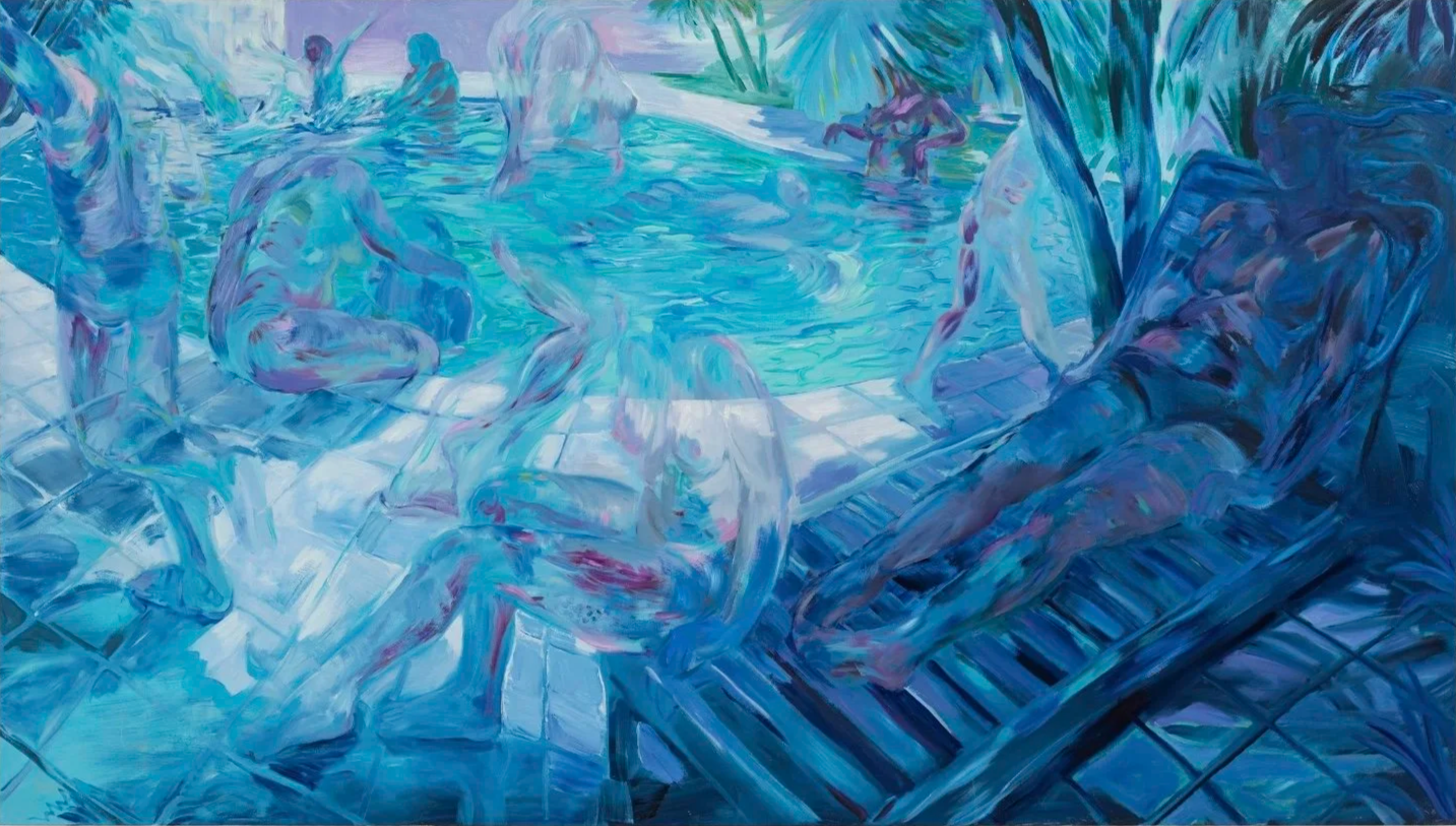 Laura Footes Other Bodies, 2025, oil on canvas, 66.93 x 118.11 inches SOLD