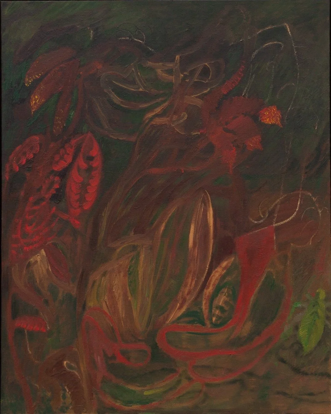 Soumya Netrabile, Nightcrawler, 2025, oil on canvas, 71.12 x 55.88cm, USD14,000