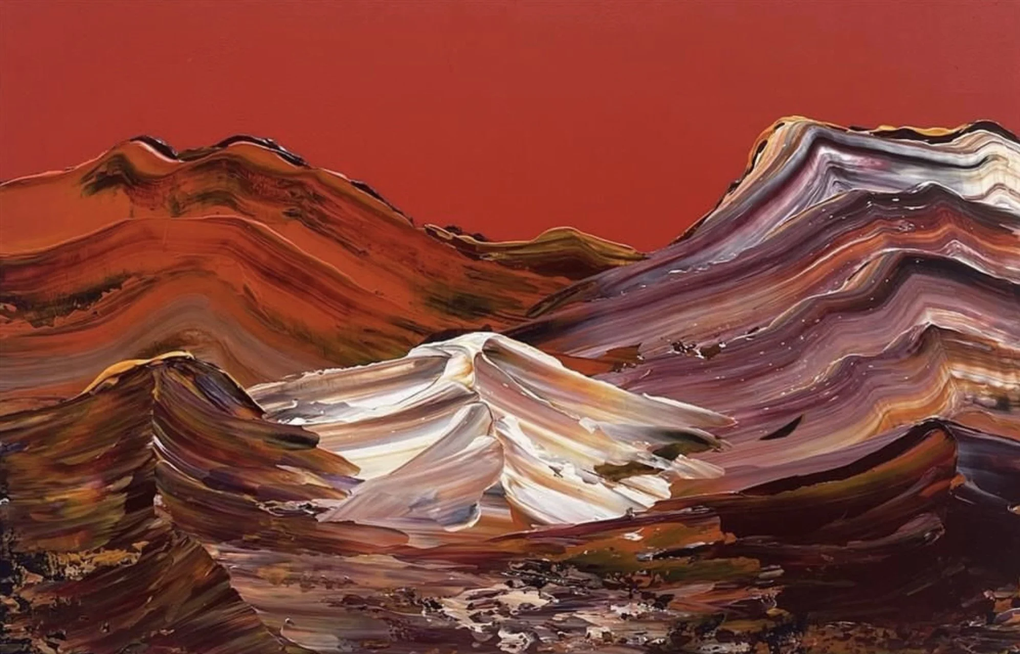 George Cooley, Untitled, 2025, acrylic on board, 122 x 92cm