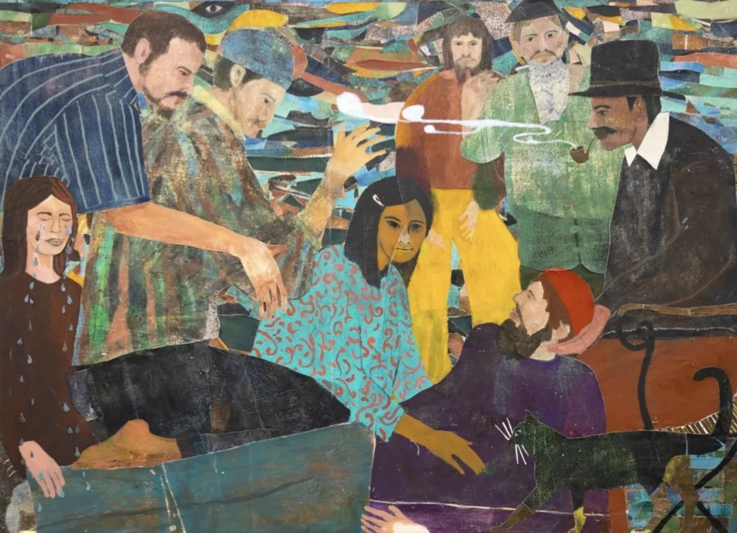 Justin Williams, That which is the same, 2025, oil, acrylic, pigment and rabbit skin glue on canvas, 160 x 220cm&nbsp;