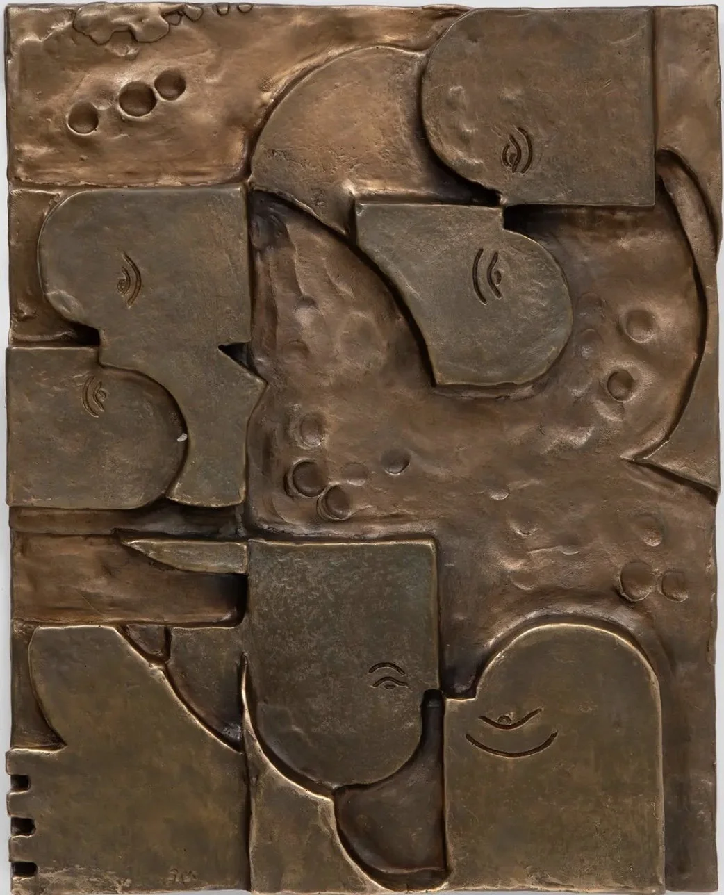 Sanné Mestrom, The Weight of Connection #10, 2025, bronze, 42 × 35.5 × 5.5cm, edition of 3 + 2 artist's proofs
