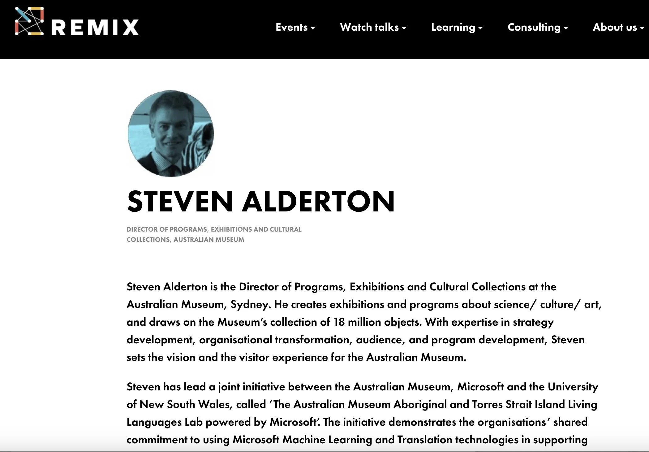 Microsoft partnership presentation at Remix