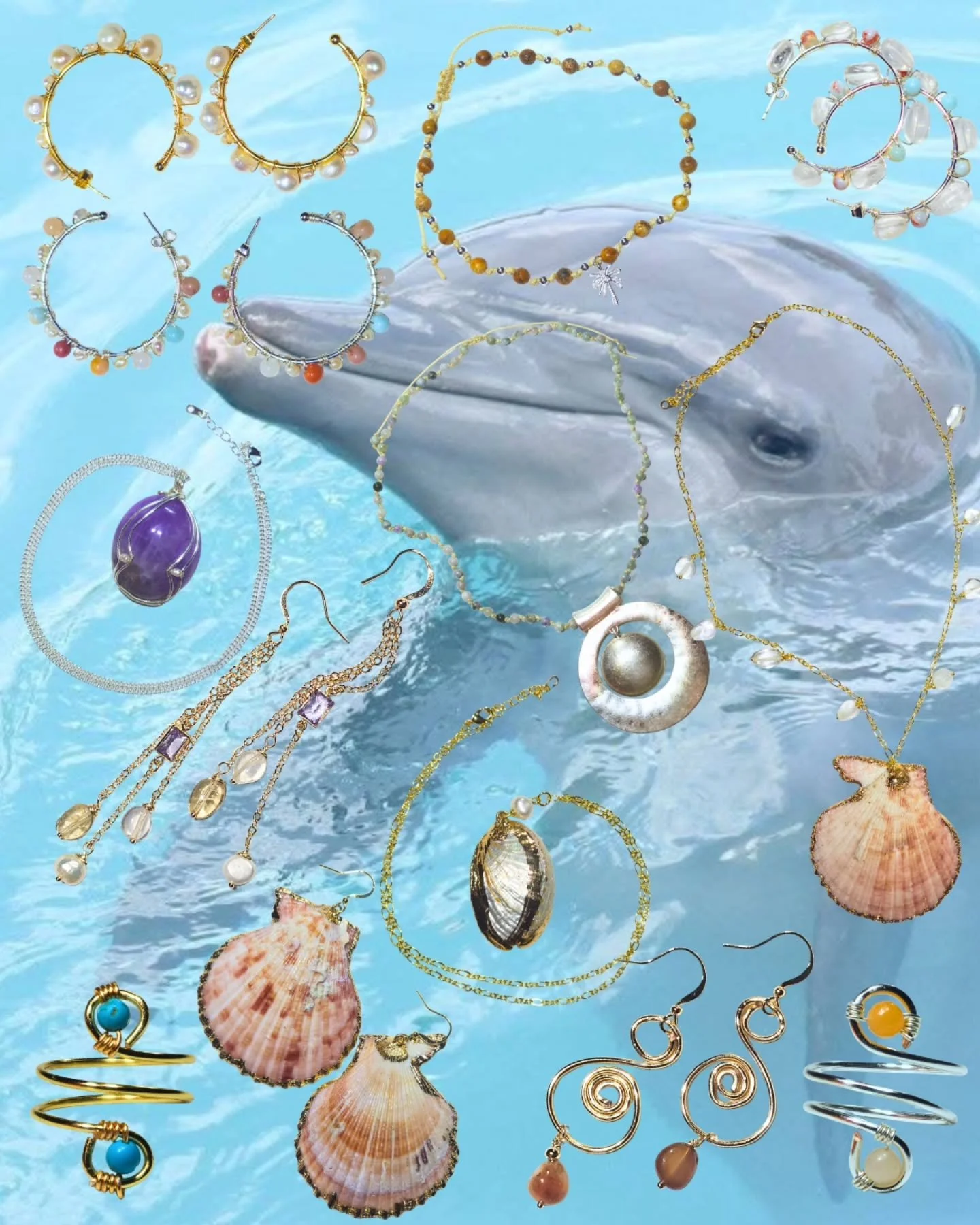 My Ocean Drop #2 is now live on the store ✨ Every purchase comes with a complimentary wire-wrapped ring, our gift to you.💍🐚 www.iahhandmade.com.au or link in bio. 🤍 
♡
♡
#handmadejewellery #oceanjewellery #goldcoastjeweller #handmadewithlove