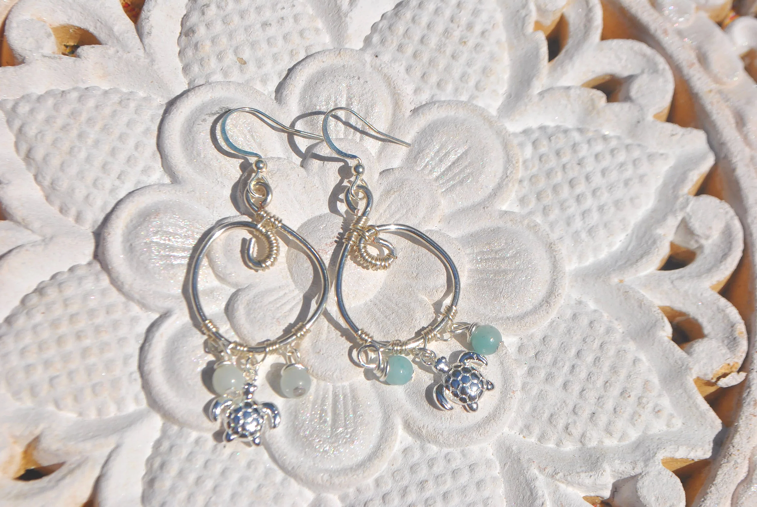 Mini Turtle Hoop Earrings