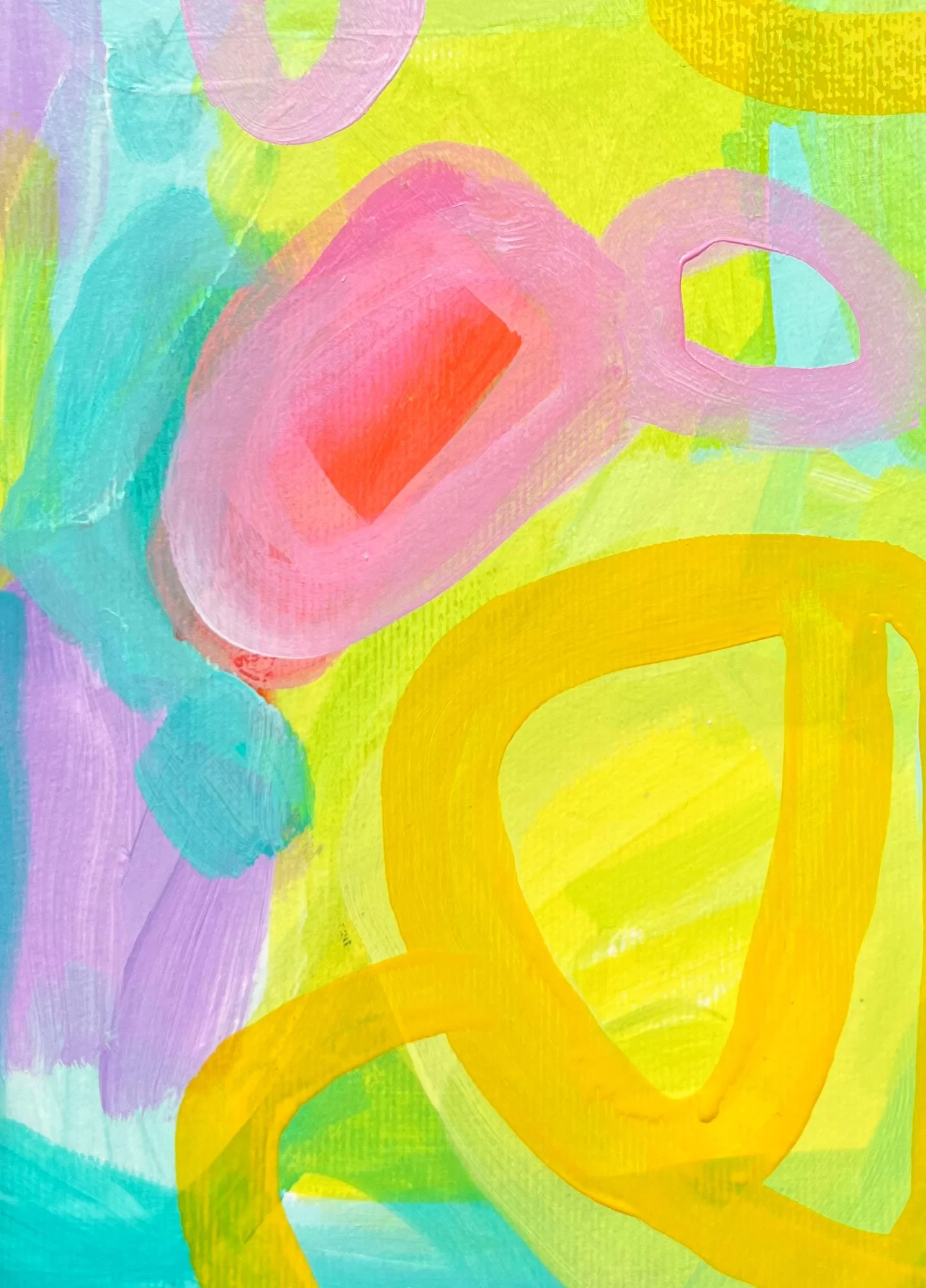 Bright Abstract bold colors yellow and red - April 2026 Frieda Charlotte