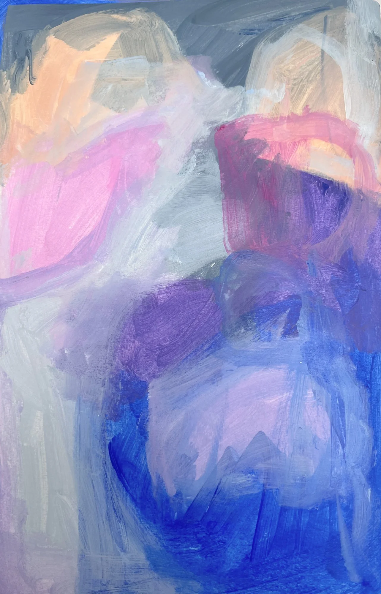 Abstract ultramarine and magneta 