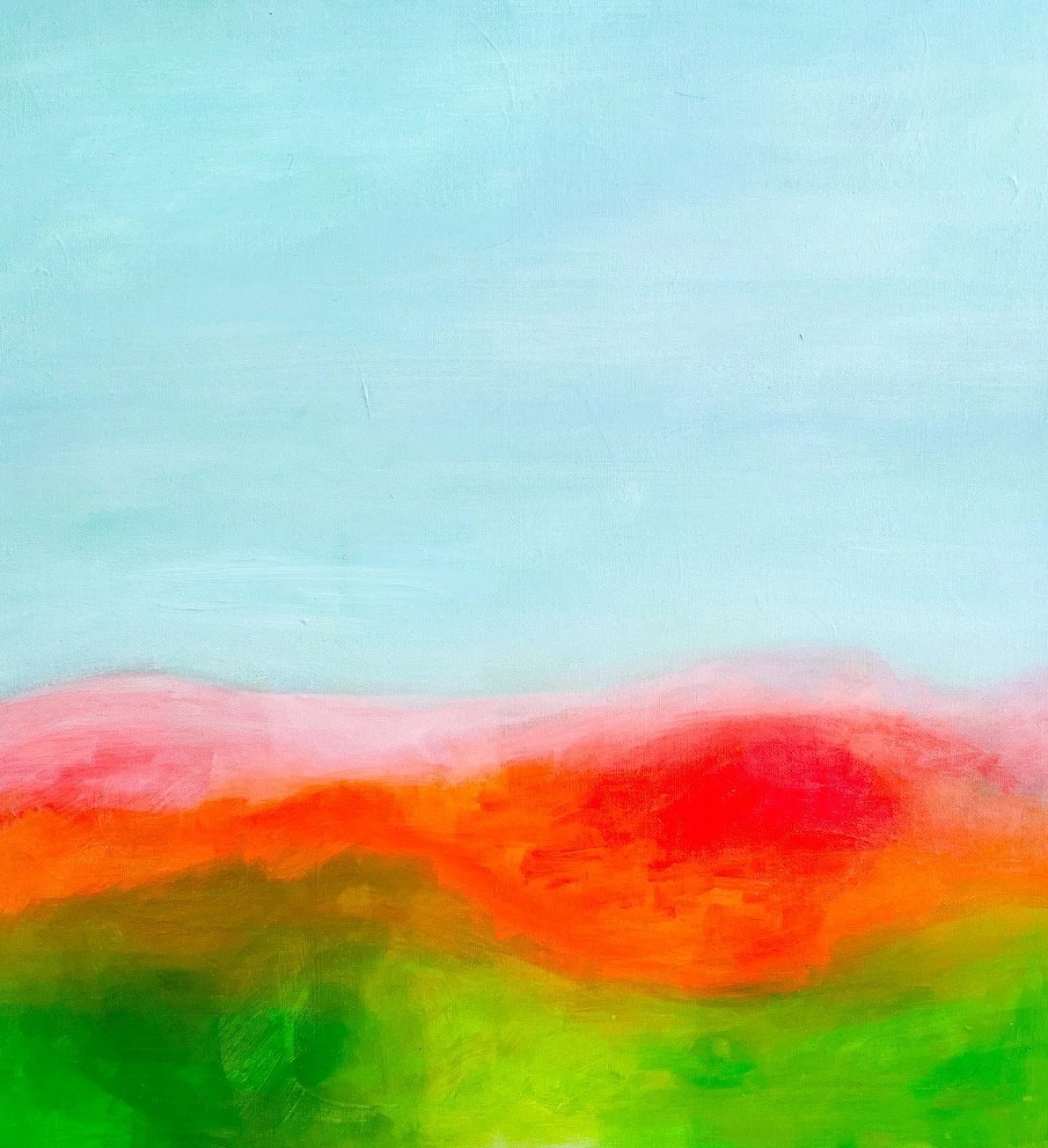 Cape Bridgewater Sunrise Abstract Painting. Small Abstract Painting