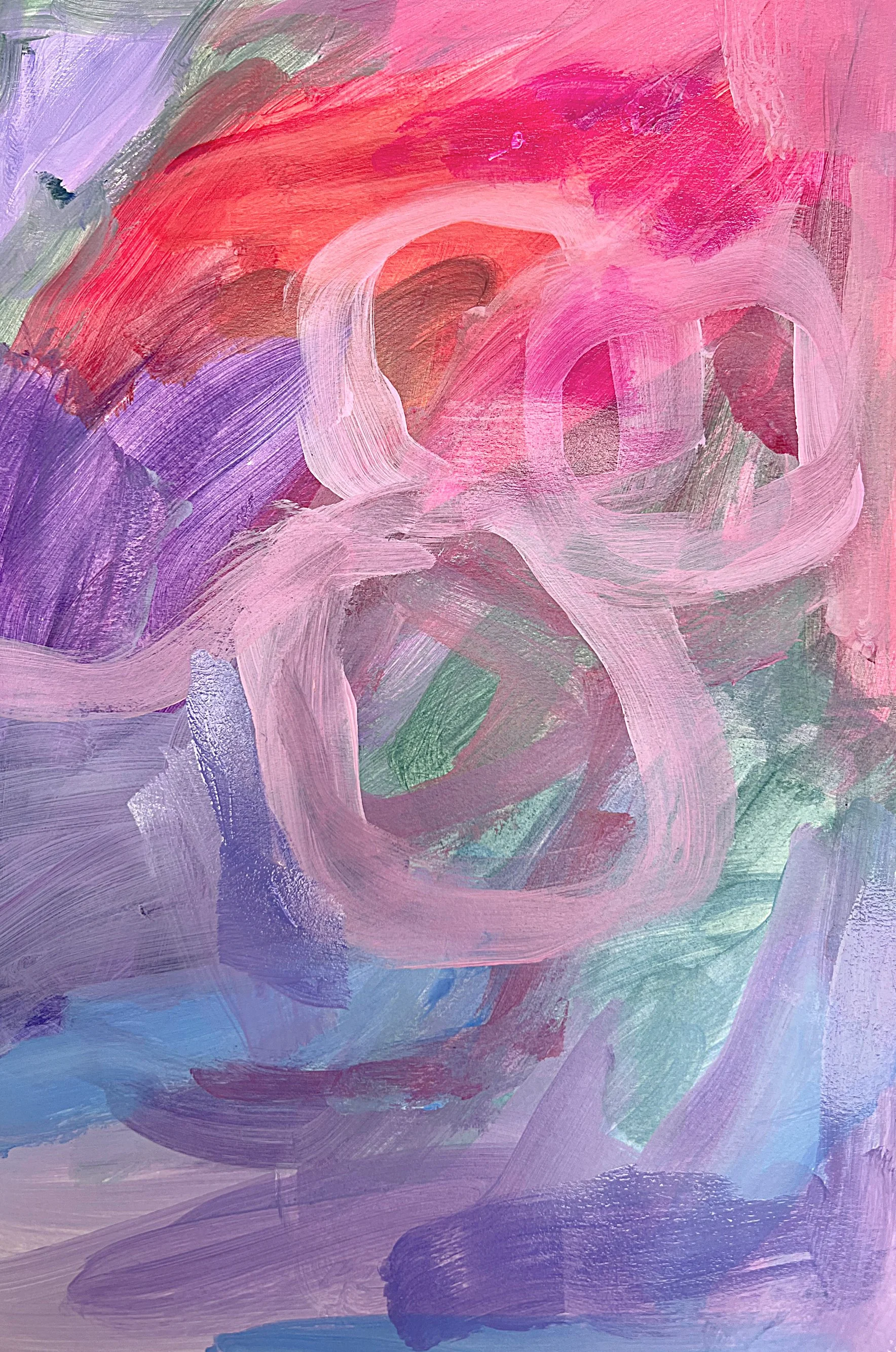 Abstract Magneta and ultramarine blue