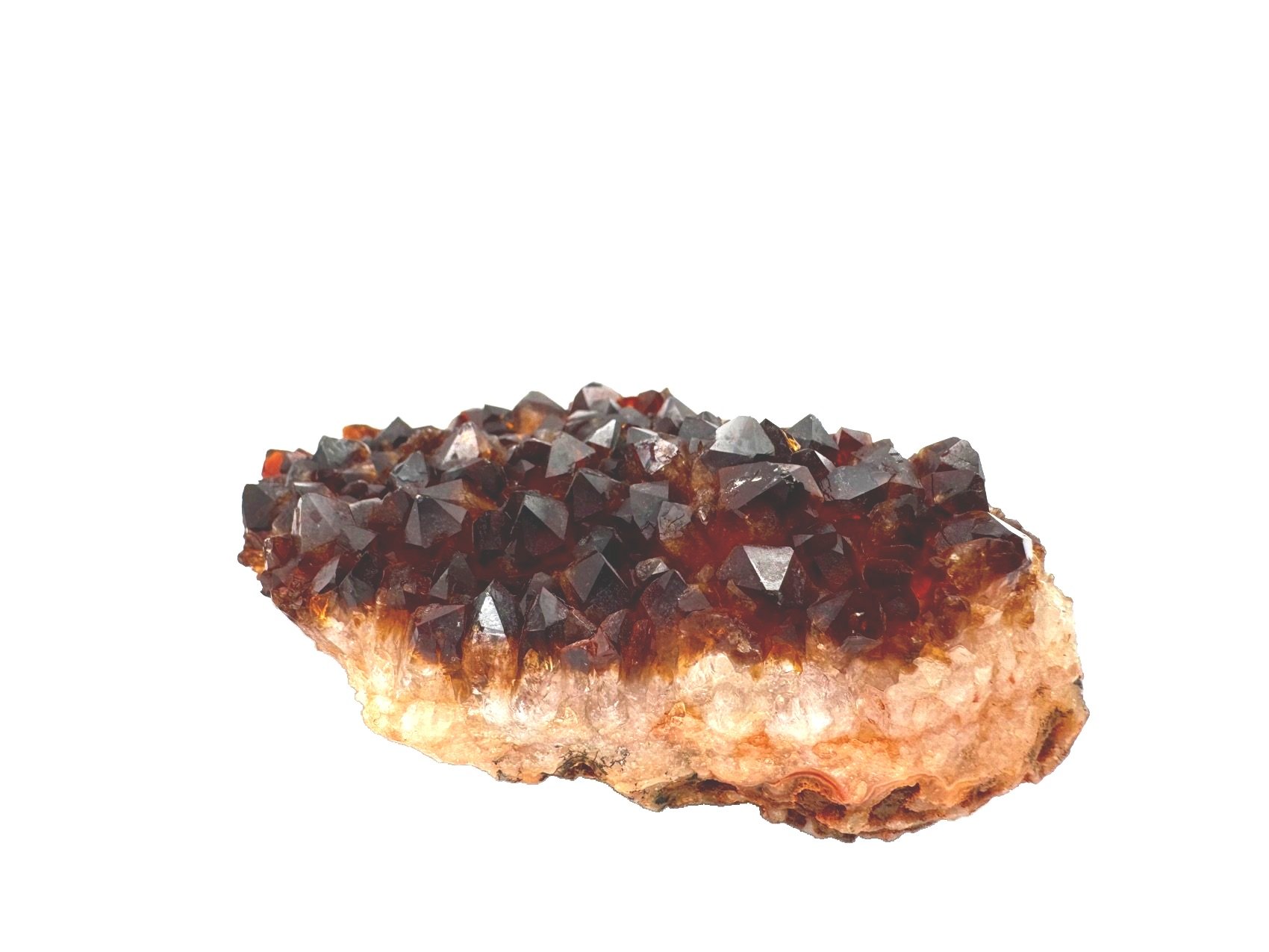 Citrine Cluster brown gold orange