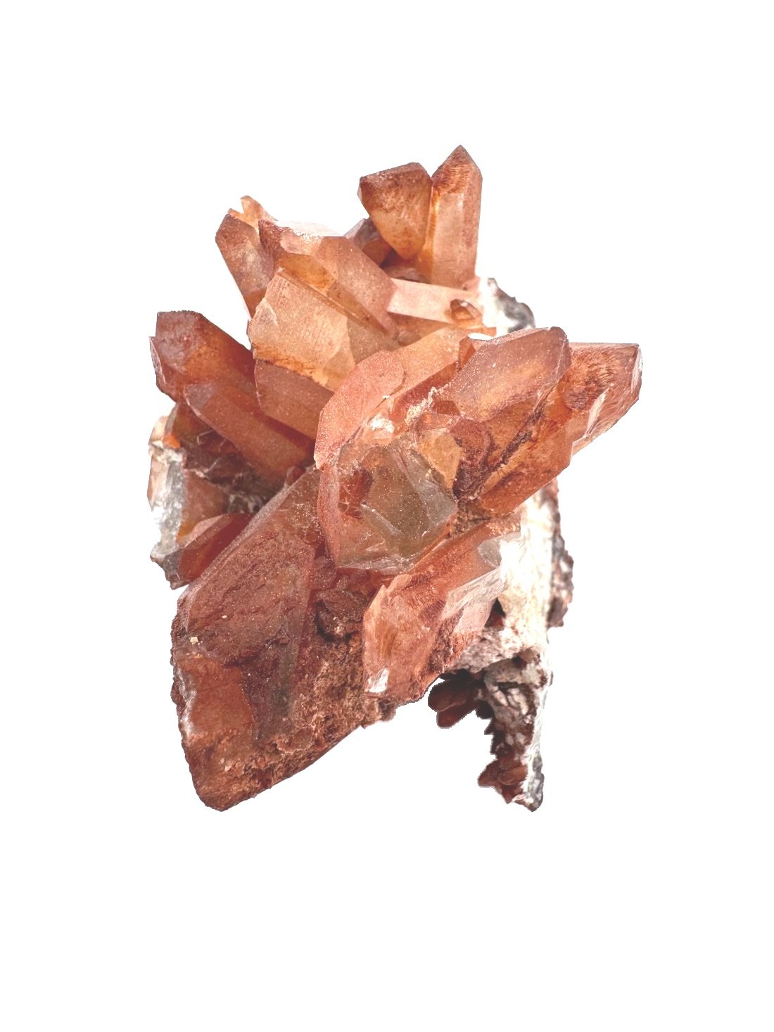Red Quartz Cluster