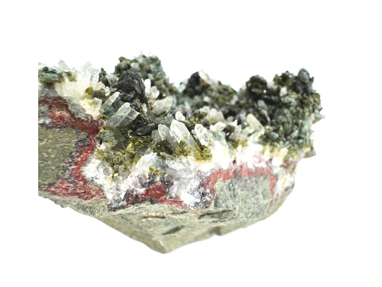 Epidote cluster quartz