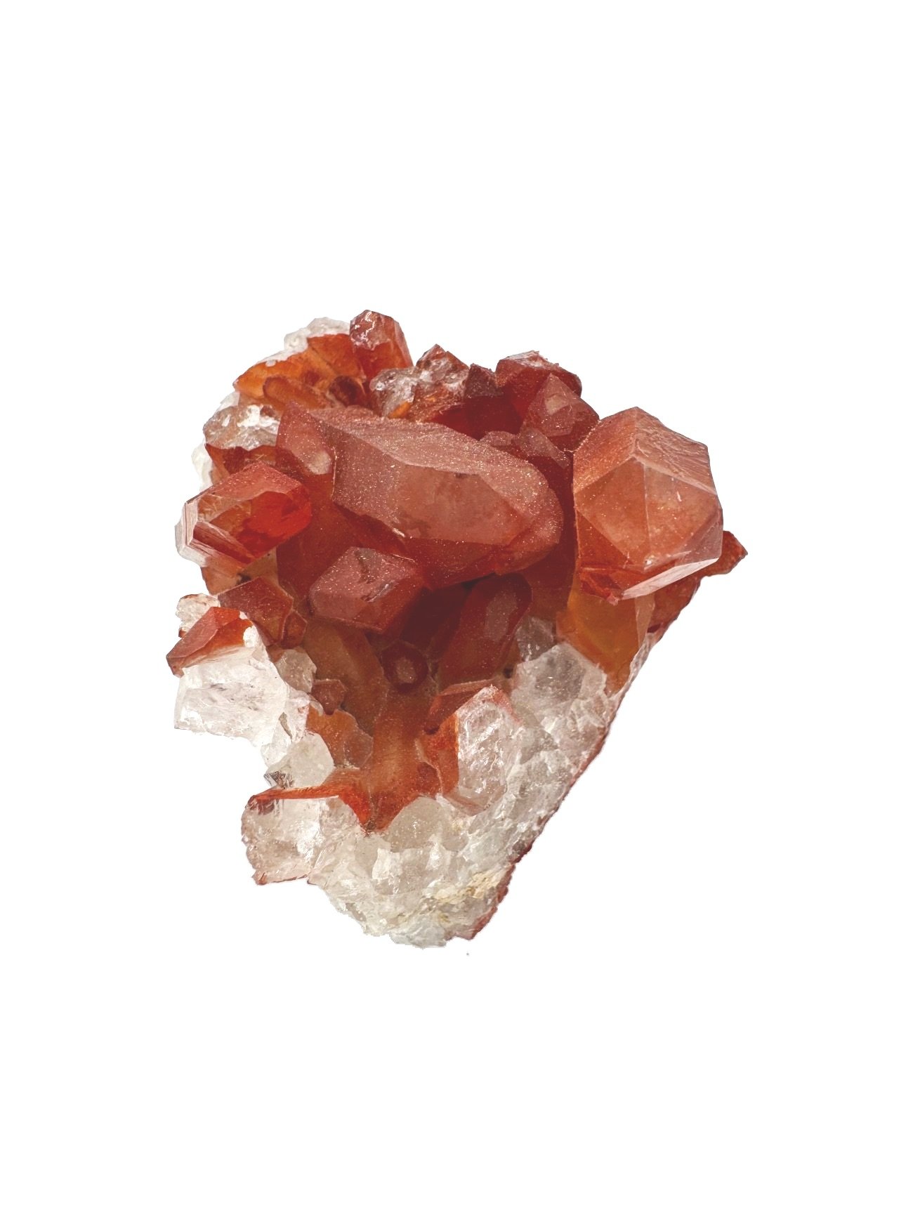 Red Quartz Cluster