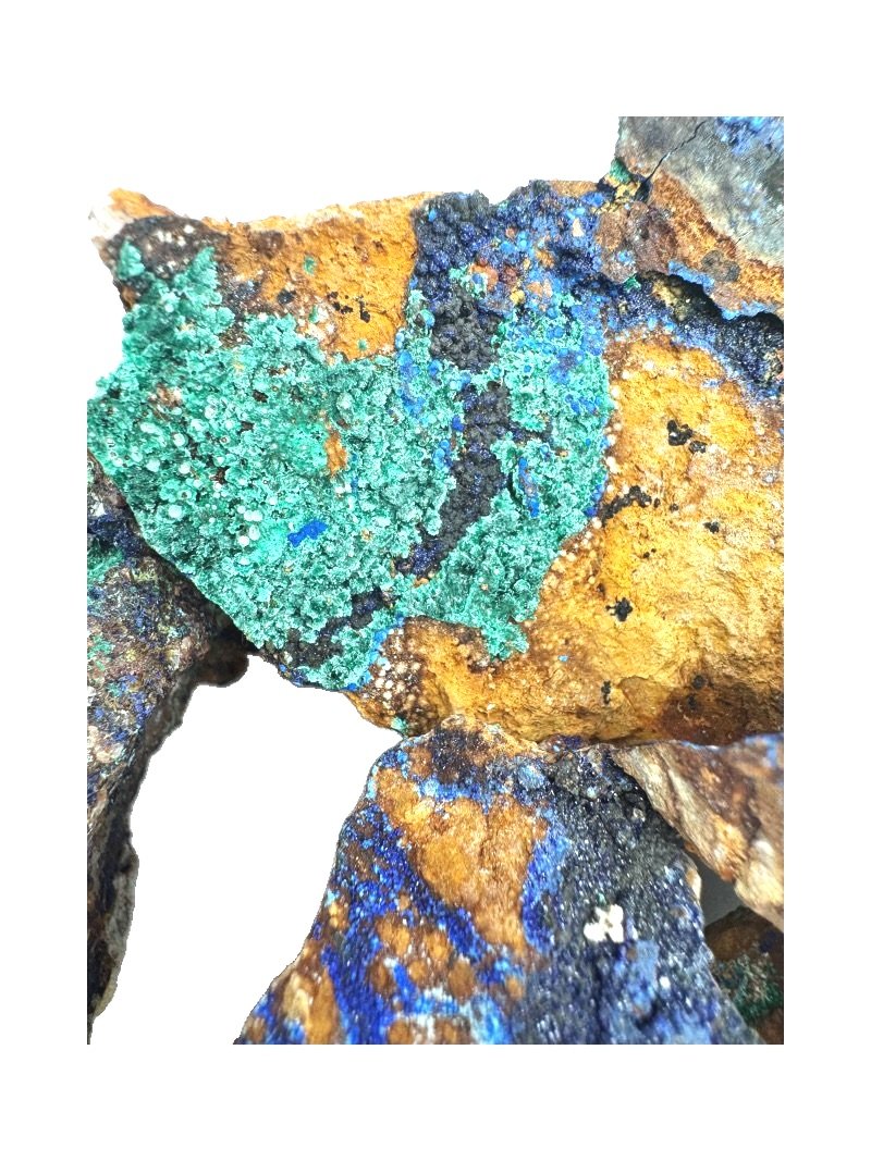 Blue Azurite Copper and Malachite