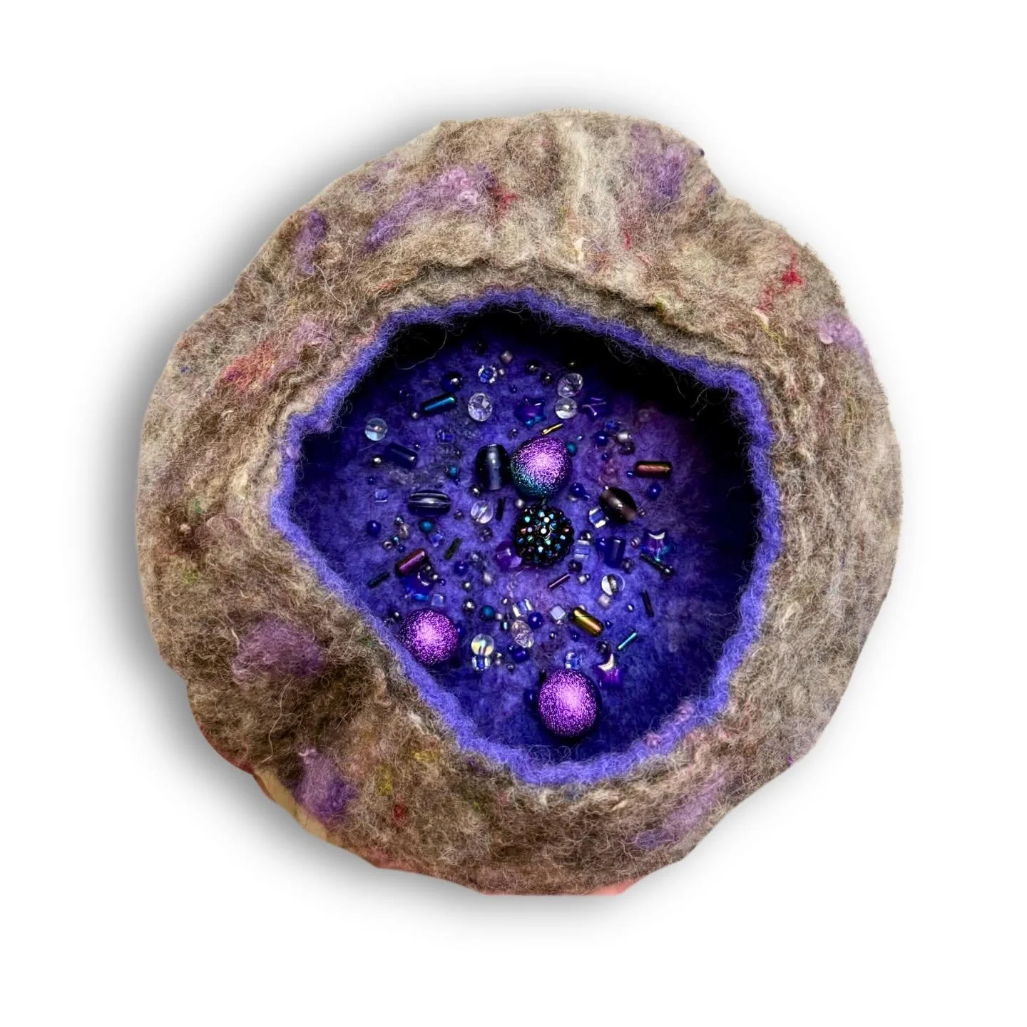 THE MOON - soft sculpture (SOLD) - The Moon is the eighteenth card in the Major Arcana. It represents intuition, complexity, illusions, and the unconscious among other things. This card has always spoken strongly to me. As an introspective person, I 