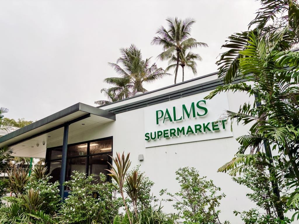 Palms Supermarket a short walk away
