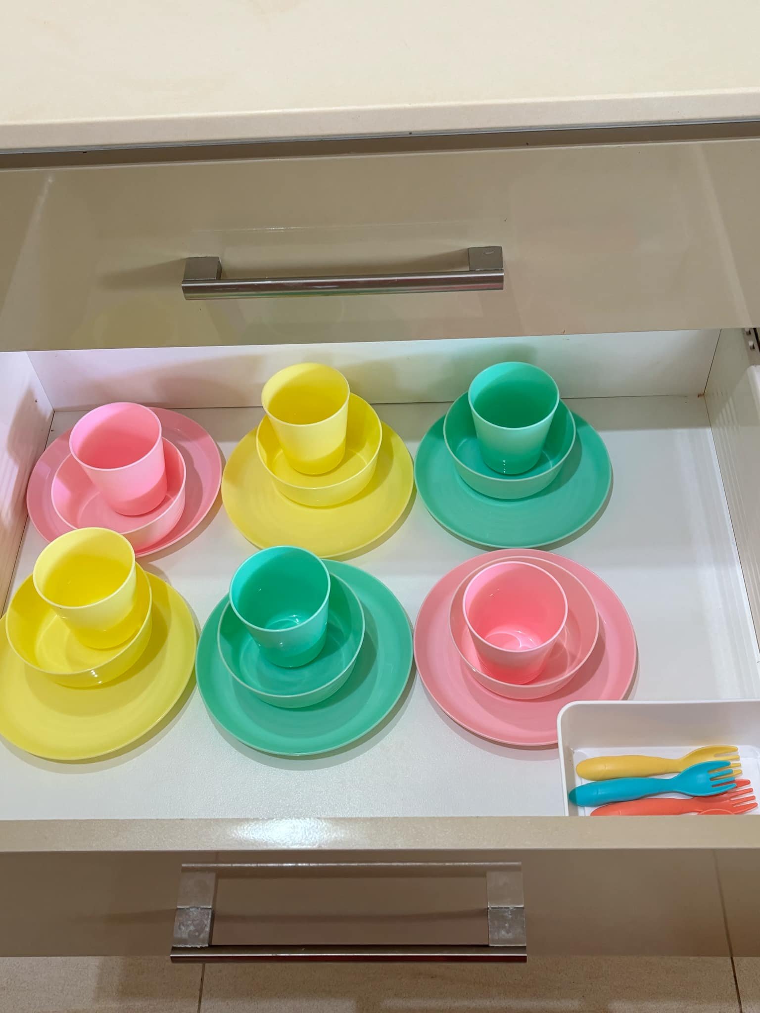 A drawer especially for our young guests. You can also request high chair and porta cot.