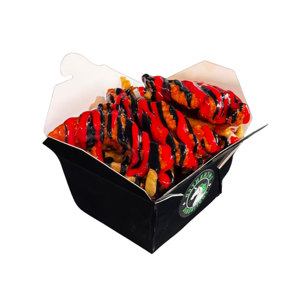 Stranger Things, Stranger Things Menu, Upside Down, Upside Down Poutine, 11's Fingers, Stranger Things Special,Vecna Themed Menu,Stranger Things Themed Food, Sranger Things Special Food, Netflix Show Menu,Eleven Inspired Snacks,Eleven Fingers